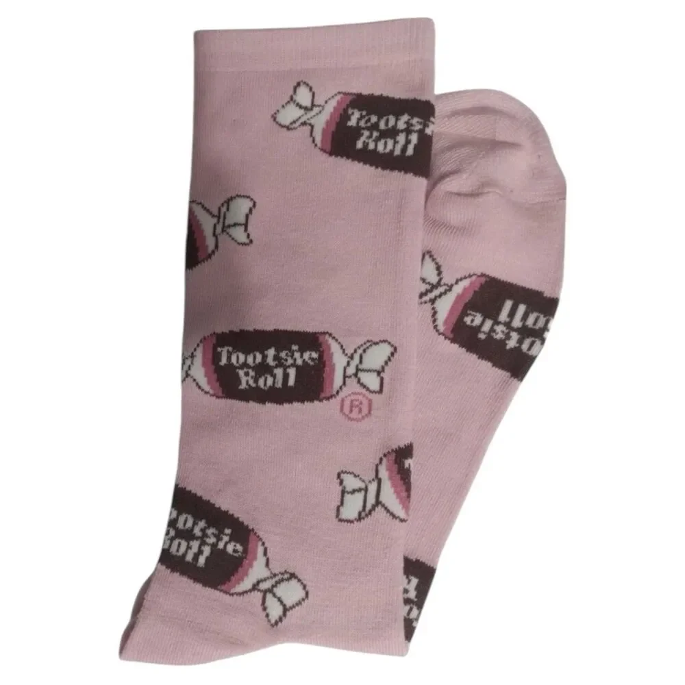 Tootsie Roll 1 Pair Crew Socks In A Christmas Ornament Size 6-12